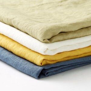 Linen Fabric for Clothes Flax Crinkle Linen Suit Fabric Organic Washed Pure 100% Linen Fabric